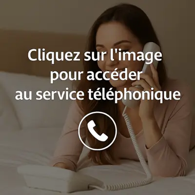 Image illustrant le service téléphonique Duo Privé, un espace d’échange discret et chaleureux pour des conversations sensuelles et authentiques, dans une ambiance intime et confidentielle.